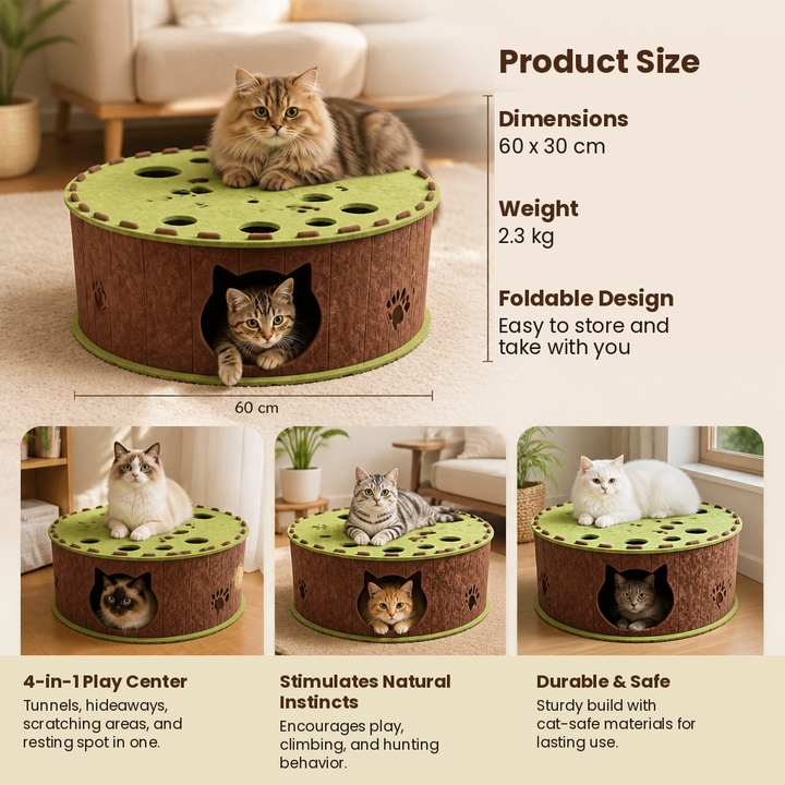 POLAMIA | PawNest Cat Tunnel