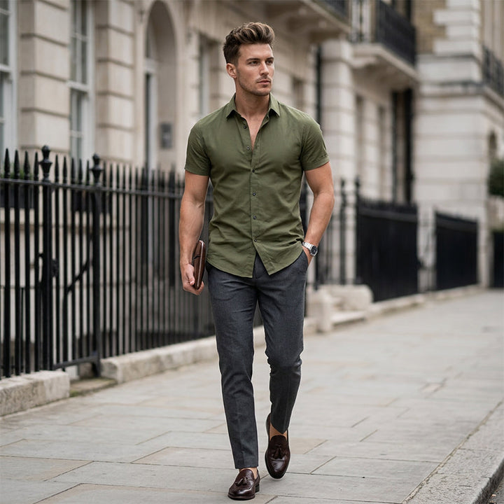 👔 60% OFF NOW! ✨ Men's Non-Iron Shirts – Wrinkle-Free, Comfortable All Day & Perfect for Business or Casual 👕