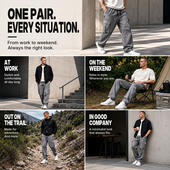 POLAMIA | Relaxed Cargo Pants